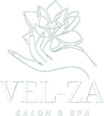 Vel-za Salon & Spa lotus emblem
